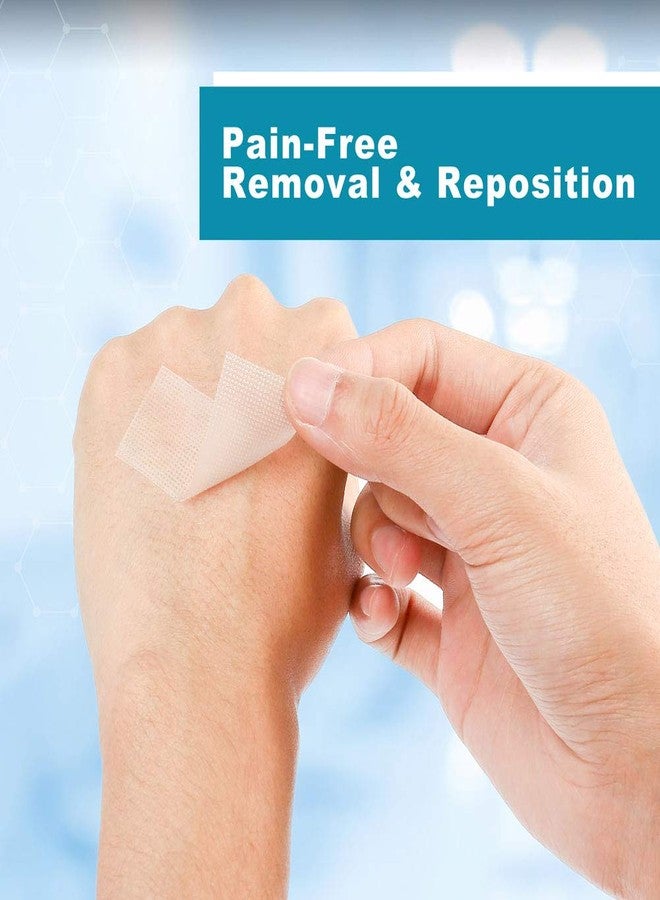 لوتفانسي شريط طبي شفاف من لوتفانس، 1 بوصة × 10 ياردات، لفتان، شريط جراحي مضاد للحساسية، شريط إسعافات أولية مقاوم للماء من البولي إيثيلين للعناية بالجروح، وتثبيت الضمادات، مناسب للبشرة الحساسة، خالٍ من اللاتكس - Image 4